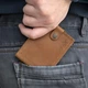 Мужское портмоне из натуральной кожи в деревянной коробке, Whisky, Malina Leather - изображение 2