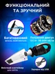Автомобільний пилосос портативний маленький колбовий автопилосос ручний вакуумний акумуляторний бездротовий для прибирання машин авто дрібних крихт на кухні та прибирання меблів автомобільні пилососи rundong в машину авто пилосос 12V чорний на акумуляторі - зображення 2