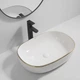 Раковина накладна MIXXUS PREMIUM ELLIPSE-0105 EDGE GOLD 600х400х150mm (MP6564) - изображение 2