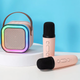 Портативная Bluetooth колонка K12 + 2 микрофона Pink - изображение 1