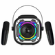 Портативная Bluetooth колонка V11 + 2 микрофона Black - изображение 4