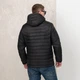 Мужская куртка демисезонная большого размера UF-Fashion 65-CKF 64 черный - изображение 5