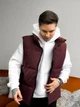 Теплий жилет чоловічий Sane XL бордовий - зображення 2