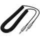 Кабель Hoco UPA31 audio cable AUX Jack 3.5 to Jack 3.5 3М пружина Чорний - изображение 3