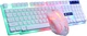Игровая клавиатура и мышь с подсветкой 7 цветов проводная GT*300 Limeide White - изображение 7
