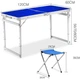 Стол и стулья для пикника с усиленными ножками Folding Table Синий - изображение 4