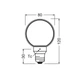 Лампа LED 4W 220V 220lm 1800K E27 DIM 80x120mm филаментная [4058075846067] Osram Vintage 1906 Globe Gold - изображение 5