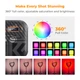 Видеосвет мини светодиодный накамерный свет RGB K&F Concept L01-60R Black 6Вт с 21 световым эффектом, 2500K-9900K CRI 96+, 2000 мАч (KF34.036) - изображение 6