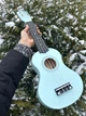 Укулеле сопрано 21" + три медиатора + дополнительная струна + салфетка из микрофибры (Гавайская гитара) HM100-GB Нежно-голубая (mrk2408) - изображение 4