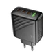 Мережевий зарядний пристрій HOCO CS27A Supply 67 Вт PD+QC 3 × USB Type-C + USB-A чорний - изображение 6