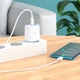 Сетевое зарядное устройство HOCO C105A Stage dual port PD20W+QC3.0 charger White (6931474782946) - изображение 8