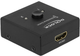 Przełącznik wideo Delock HDMI Switch 2-1 4K60Hz (64072) - obraz 2