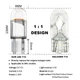 Светодиодная лампа T10 Canbus Glass COB синяя - изображение 3