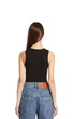 Женская майка в рубчик LOEWE Anagram tank top Размер S Черный - изображение 2