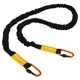 Эспандер трубчатый с карабином в защитном рукаве LivePro Resistance Tube 8401-S нагрузка 10LB - изображение 2