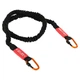 Эспандер трубчатый с карабином в защитном рукаве LivePro Resistance Tube 8401-L нагрузка 30LB - изображение 1