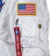 Бомбер мужской Alpha Industries MA-1 NASA MJM21093C1 XL Белый (640631487698) - изображение 12