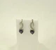 Серьги с камнем сердце Maxi Silver 8544 - изображение 2