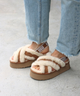 Женские угги Disco Cross Slides Chestnut 40 Коричневые (1121550) - изображение 7