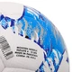 Мяч футбольный профессиональный №5 PU ламинированный сшит вручную SOCCERMAX FB-9493 (PU, белый-синий) - изображение 4