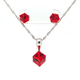 Серебряный комплект Spark зі Swarovski Cube Small WKJ48416SI - зображення 4