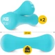 Гантели виниловые 4FIZJO 8-shape 2 x 1 кг (P-5907739312006) - изображение 2