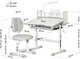 Комплект мебели Evo-Kids BD-24 стол + стул + полка + лампа Grey (BD-24 G) - изображение 3