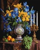 Картина за номерами 40х50 см. Розкішні іриси ©sophiia_іllustrations Ідейка. KHO3287 - зображення 1