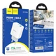 Сетевое зарядное устройство HOCO C105A Stage dual port PD20W+QC3.0 charger White (6931474782946) - изображение 2