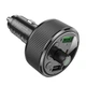 ОЗУ с FM-модулятором HOCO E82 Guerrero PD30W+QC3.0 car BT FM transmitter Black - изображение 6