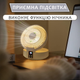 Вентилятор настільний на акумуляторі Folding Fan D1 Безшумний портативний акумуляторний охолоджуючий поворотний з пультом та функцією нічник білий - зображення 5