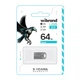 Флеш память (флешка) Wibrand 64gb Hawk Серебро - изображение 2
