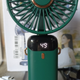 Портативний ручний настільний mini Fan вентилятор з акумулятором та зарядкою від USB ЗЕЛЕНИЙ - зображення 4