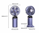Портативний ручний настільний mini Fan вентилятор з акумулятором та зарядкою від USB ЗЕЛЕНИЙ - зображення 7