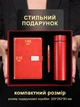 Блокнот записной недатированный в линейку А5 из эко кожи на 200 листов, ручкой и металлическим термосом для чая на 500 мл. Красный (CNB-010) - изображение 2