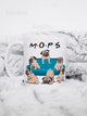 Кружка Мопс с принтом керамическая чашка mops собака 330 мл Uk_153 - изображение 1