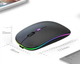 Бездротова комп'ютерна bluetooth миша Wireless Mouse на акумуляторі з RGB підсвіткою rose gold - изображение 4