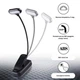 Маленькая лампа - клипса с гибким держателем Lampe книжный светильник на прищепке для чтения на стол / ноутбук / книгу, черная (97957553) - изображение 5