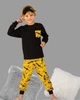 Піжама трикотажна для хлопчика Baby Angel 134-140 см чорно жовта - изображение 4