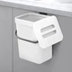 Ведро для мусора с крышкой MBM HOME BIN-11 5L WHITE/ANTHRACITE пластиковое бело-антрацитовое - изображение 6