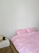 Комплект постільної білизни DreamCraftedBedding «Плин» рожевий Євро 200x220 Сатин - зображення 4