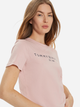 Koszulka damska bawełniana Tommy Hilfiger WW0WW40276-TQN M Jasnoróżowa (8720638642671) - obraz 4