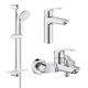 Комплект смесителей для ванной комнаты Grohe Eurosmart New (UA123246M0) - изображение 1