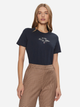 Koszulka damska bawełniana Tommy Hilfiger WW0WW43895-C1G L Ciemnogranatowa (8720638405825) - obraz 1