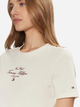 Koszulka damska bawełniana Tommy Hilfiger WW0WW43895-Z00 XS Mleczna (8720638395713) - obraz 5