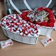 Подарунковий бокс подвійне серце з цукерками для дівчини на новий рік день народження 8 березня (ar143) - зображення 5