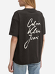 Koszulka damska bawełniana Calvin Klein Jeans J20J225113-BEH M Czarna (8720639929757) - obraz 2