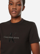 Футболка бавовняна жіноча Calvin Klein Jeans J20J224983-BEH L Чорна (8720639910823) - зображення 4