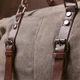 Дорожня сумка текстильна Vintage середня спортивна для подорожей і залу 27 л сіра 62641 - зображення 11