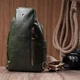 Жіноча сумка-слінг Vintage 16х25х6,5 см зелена з екошкіри через плече 60725 - зображення 11